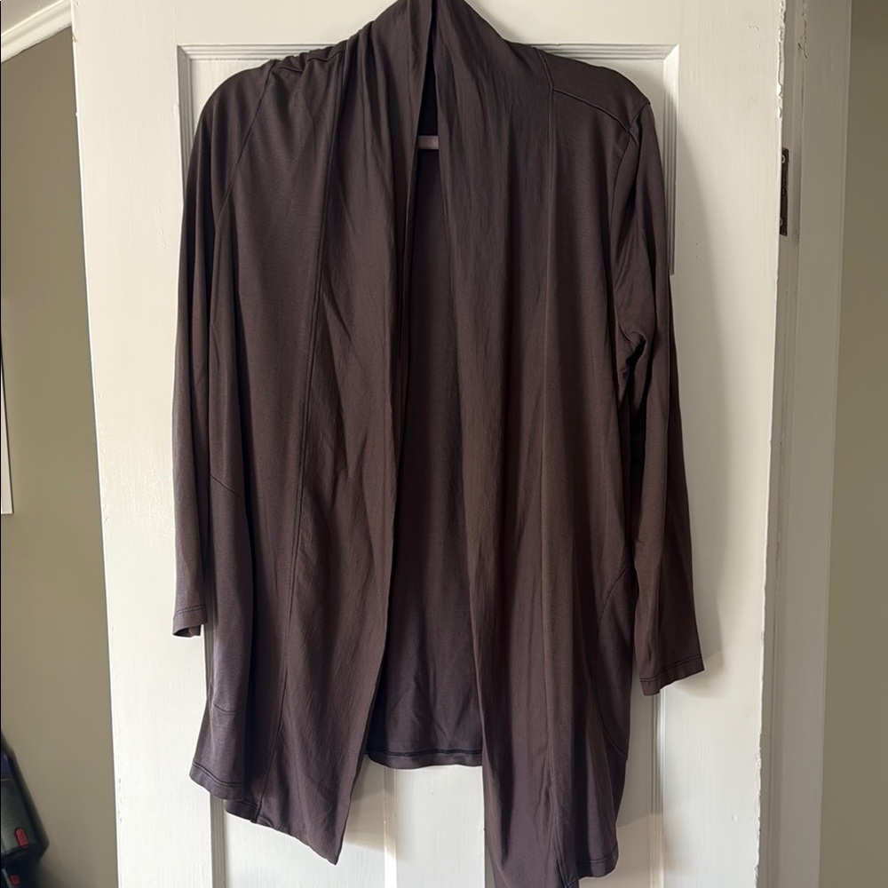 Merino Wool Open Front Cardigan